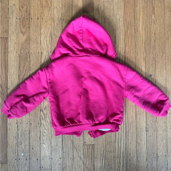 GAP Kids Fuchsia Hoodie with Sherpa Lining - Picture 8 of 9